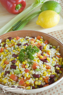 Foto de Ensalada de Cebada, Frijol y Elote