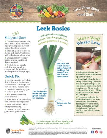 Leek Basics monthly front page