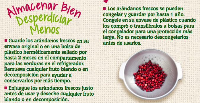 Arándanos Rojos- Almacenar Bien Desperdiciar Menos