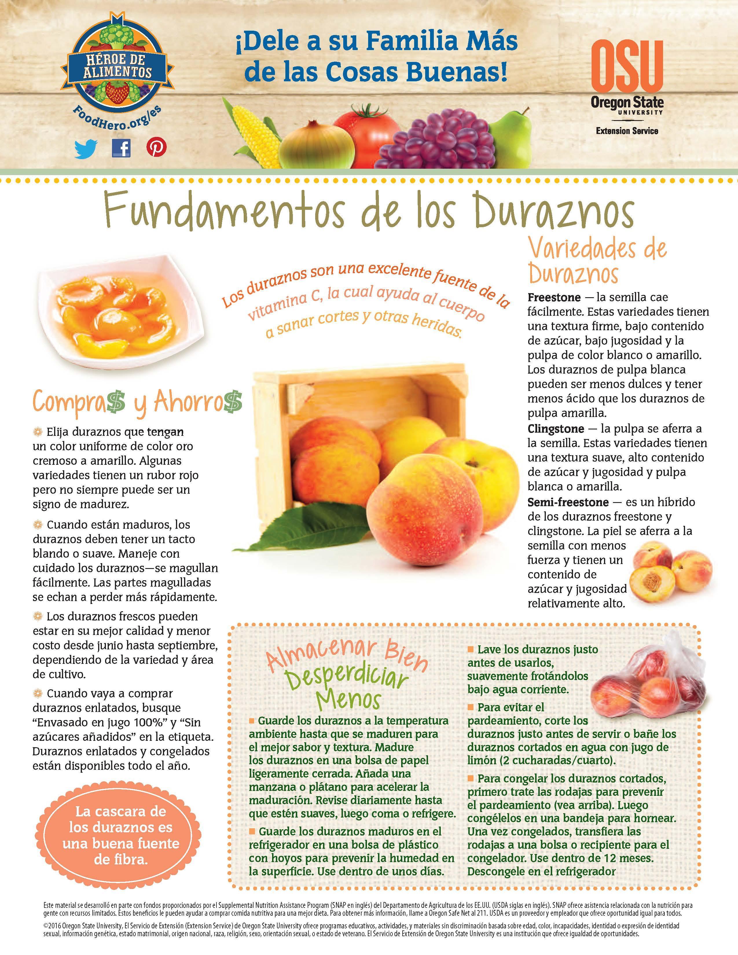 Duraznos- Compras y Ahorros