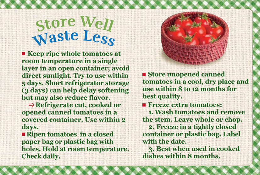 Tomatoes Store Well Waste Less Food Hero