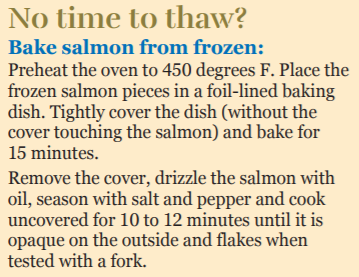 baking salmon