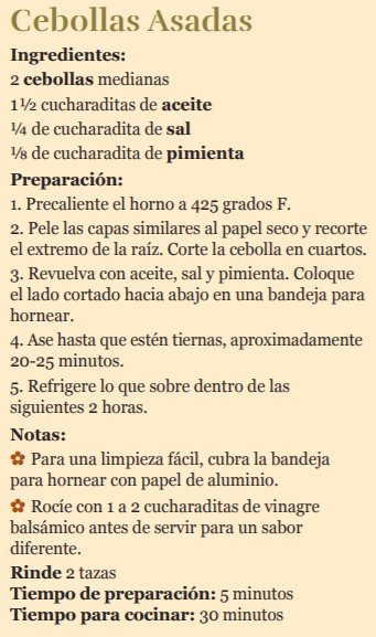Cebollas Asadas Receta