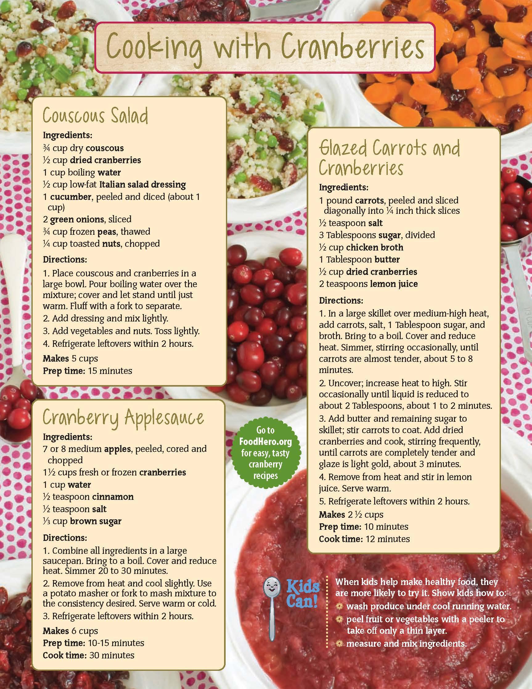 Cranberries Food Hero Monthly