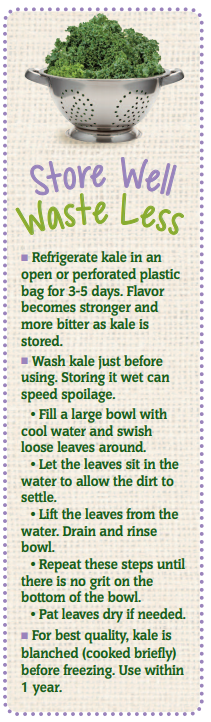 Store Well Waste Less Kale