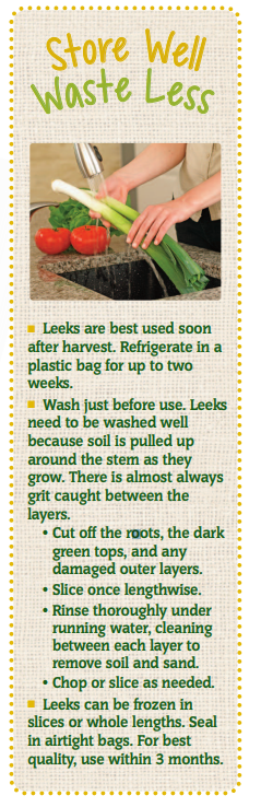 Store Well Waste Less Leeks