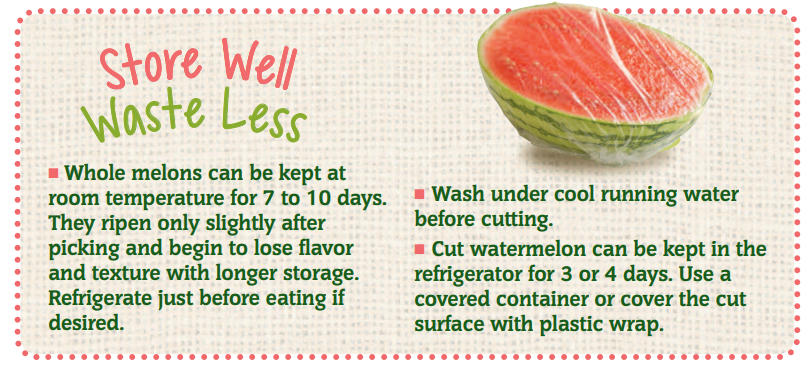 Store Well Waste Less Watermelon