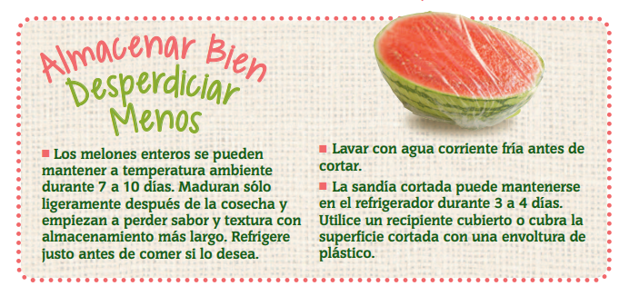 Sandía - Almacenar Bien Desperdiciar Menos