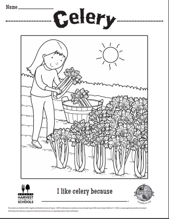 Celery Coloring Page 