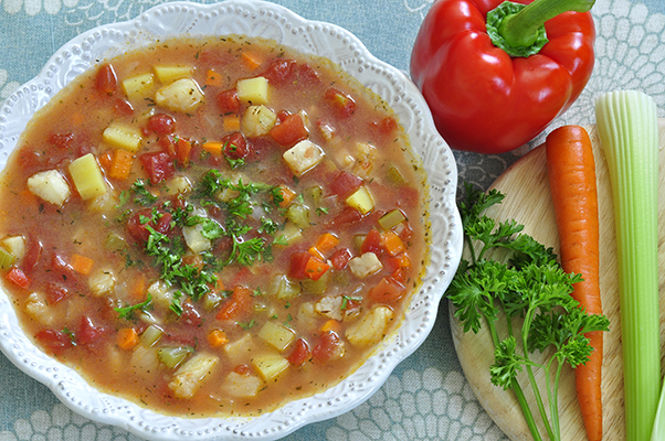 Fish Stew served in bowl 