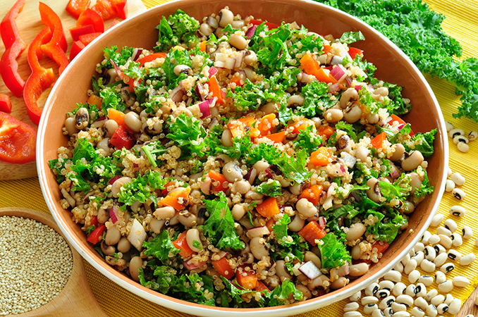 Black-Eyed Peas and Quinoa Salad