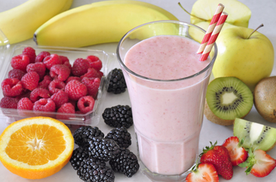 Fruit Smoothie 2 With Milk