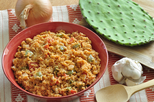 Quinoa with Cactus