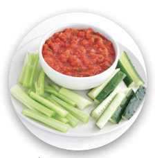Vegetables with Salsa 