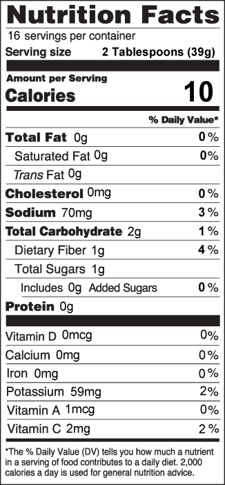 Photo of Nutrition Facts of Quick Tomato Salsa