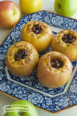 Display of Baked Apple and Cranberries recipe 