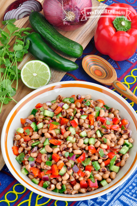 Ensalada de Frijoles de Ojo Negro