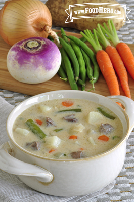 Bowl of Mix and Match Vegetable Chowder