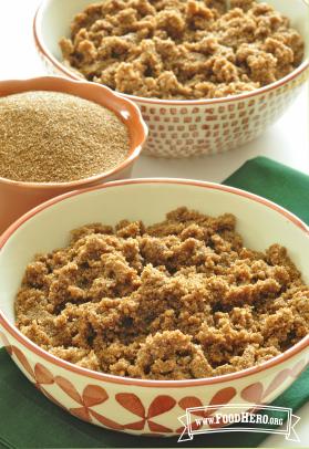 Bowl of fine textured teff.