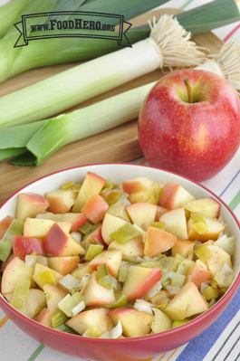 Sautéed Leeks and Apples