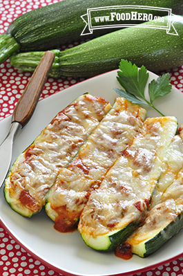 Zucchini Pizza Boats | Food Hero | Recipe