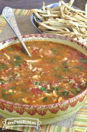Chicken Soup with Tortilla 