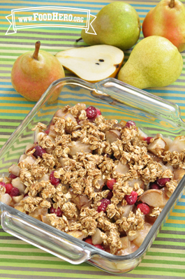 Photo of Pear and Cranberry Crisp