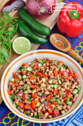 Bowl of Black-Eyed Pea Salad