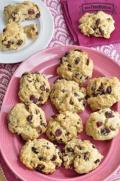 Plate of golden whole-wheat scones with raisins.