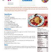 Cherry Crumble Recipe Card