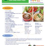Celery with Quick and Easy Bean Dips Recipe Card