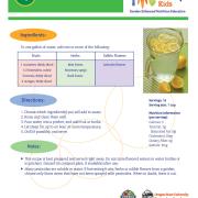 Flavored Water Recipe Card