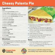 Cheesy Polenta Pie Recipe Card