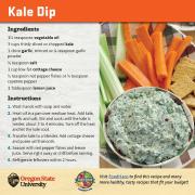 Kale Dip Recipe Card