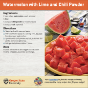 Watermelon with Lime and Chili Powder Recipe Card