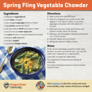 Spring Fling Vegetable Chowder Recipe Card