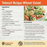 Tabouli Bulgur Wheat Salad Recipe Card