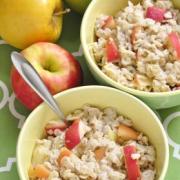 Portions of Apple Spice Oatmeal recipe 