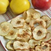 Display of Baked Apple Chips recipe 