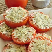 Display of Baked Tomato with Cheese recipe 