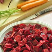 Display of Beet and Carrot Salad recipe 