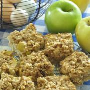 Display of Apple Spice Oatmeal recipe squares 