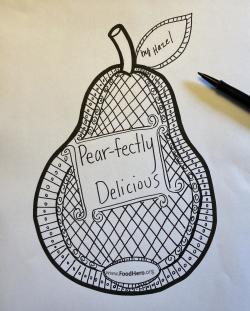 pear line pattern art