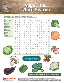 Veggie Word Search
