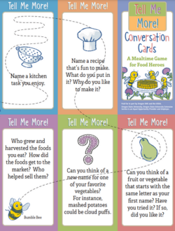 Tell me more activity to do with kids example