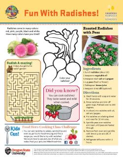 Fun with Radishes - Activity Sheet