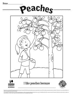 Peaches Coloring Sheet 