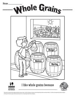 Whole Grain Coloring Sheet