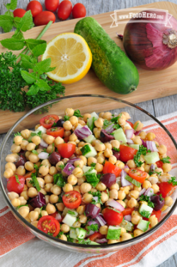 bowl of bean and vegetable salad