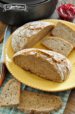 slices of bread from a rustic loaf